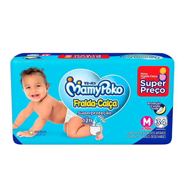 FRALDA DESC.MAMYPOKO CALCA S.PROT M C/34