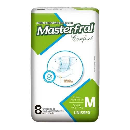 FRALDA MASTERFRAL CONFORT REG M C/8