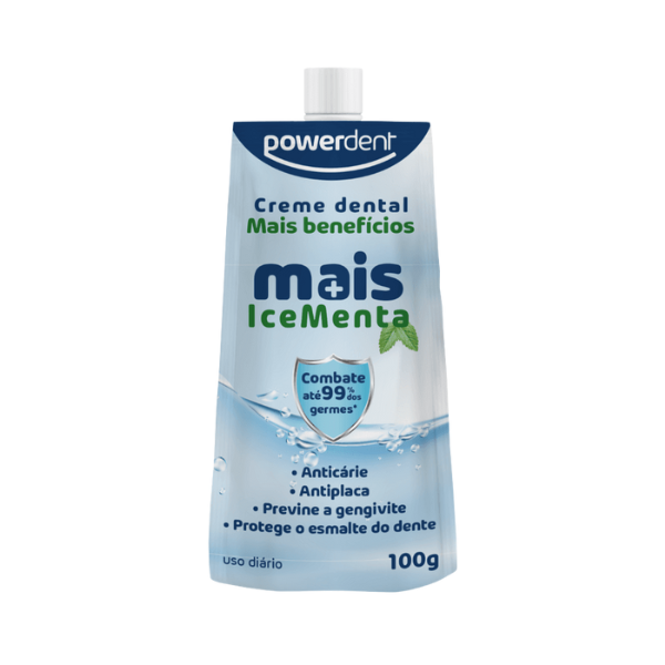 GEL DENTAL POWERDENT ICE MENTA 100G
