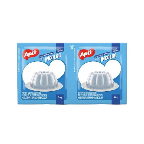 GELATINA APITI S/SABOR INCOLOR 24G