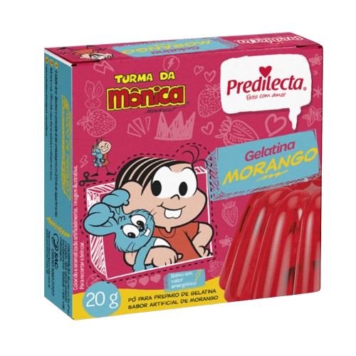 GELATINA PREDILECTA MORANGO 20G