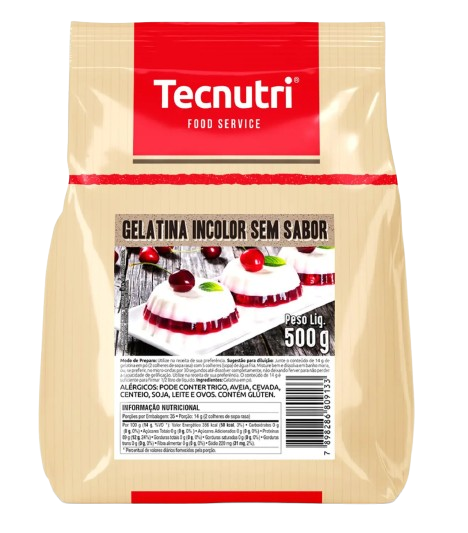 GELATINA TECNUTRI S/SABOR 500G