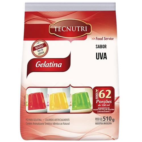 GELATINA TECNUTRI UVA 500G