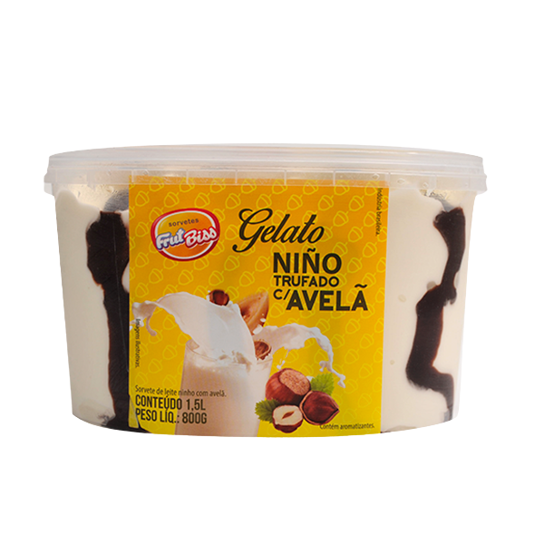 GELATO FRUTBISS NINHO COM AVELA 1,5L