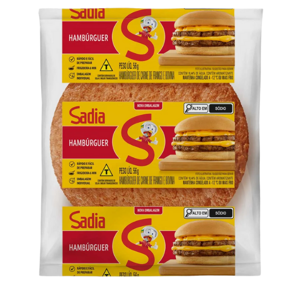 HAMBURGUER SADIA AVE/BOVINO 56G