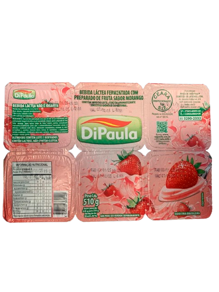 IOGURTE DIPAULA MORANGO BDJ 540G