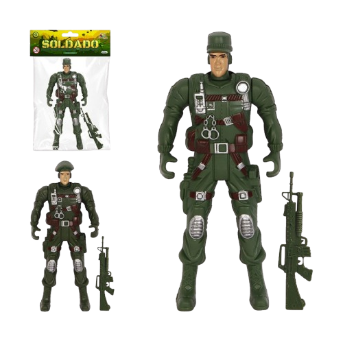 JOGO BONECO SOLDADO 17CM 2PCS REF.FB1411