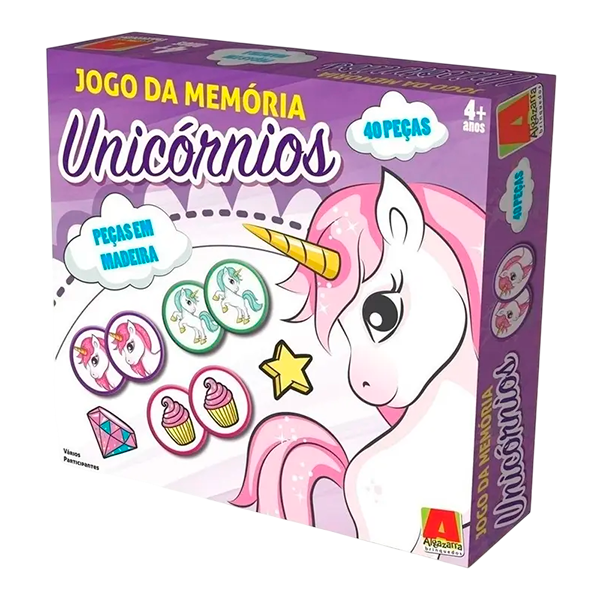 JOGO DA MEMORIA UNICORNIO 40 PECAS
