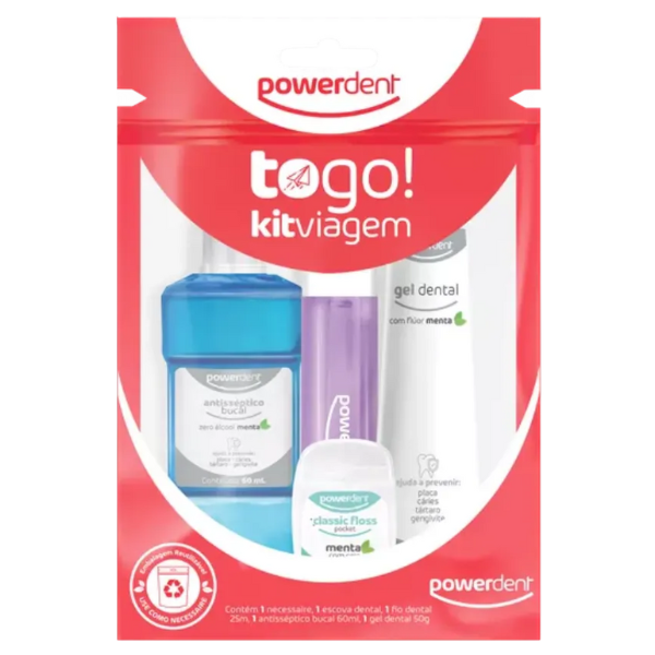 KIT DENTAL POWERDENT VIAGEM