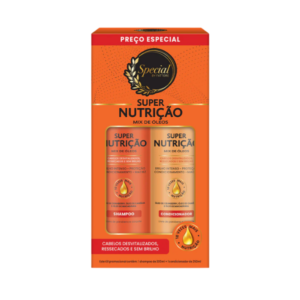 KIT FATTORE SH 300ML+COND 250ML NUTRICAO