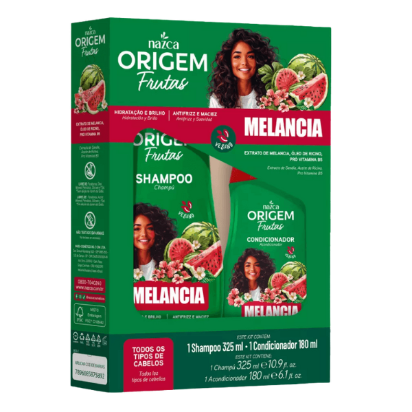KIT ORIGEM SH 325ML+COND 180ML MELANCIA