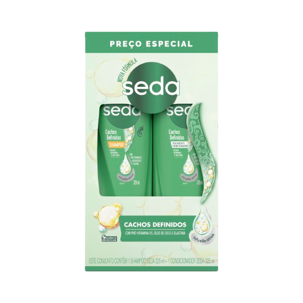 KIT SEDA SH 350ML/COND 200ML CACHOS COMP