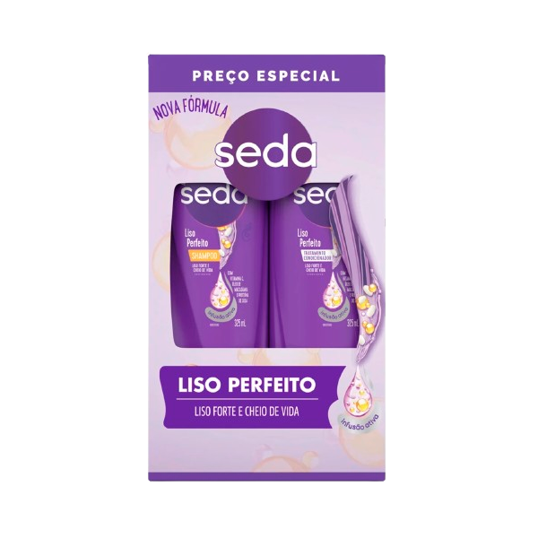 KIT SEDA SH 350ML/COND 200ML LISO PERFEI