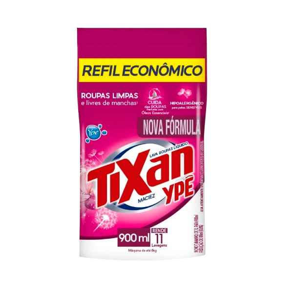 LAVA R.LIQ.TIXAN YPE 900ML MACIEZ REFIL