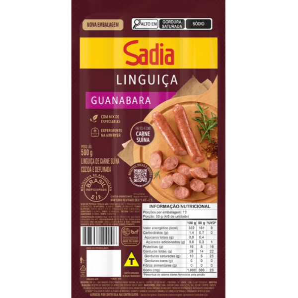 LING CALABRESA SADIA GUANABARA FINA 500G