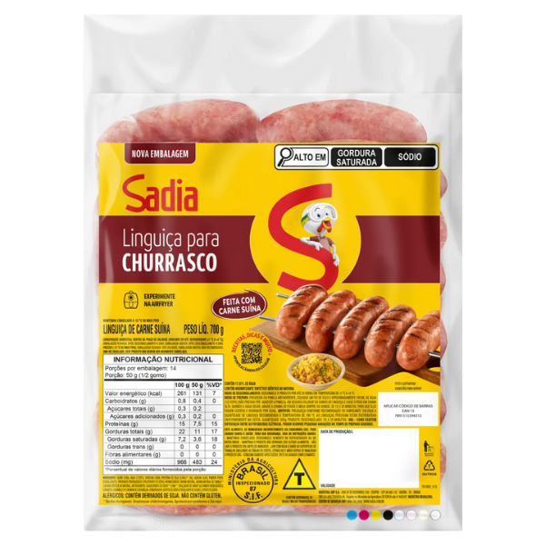 LING P/CHURRASCO SADIA SUINA 700G
