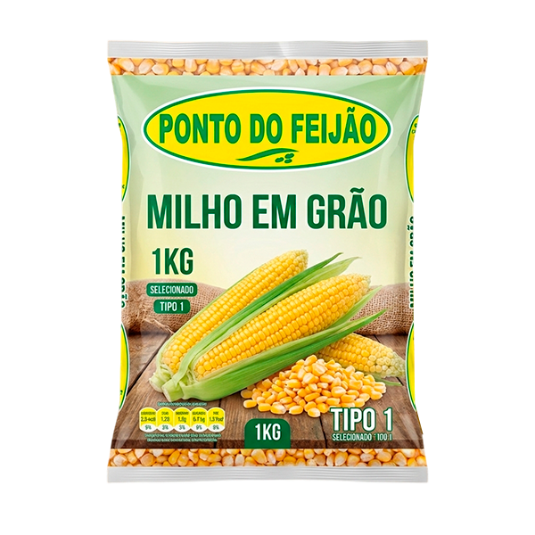 MILHO EM GRAO PONTO DO FEIJAO 1KG