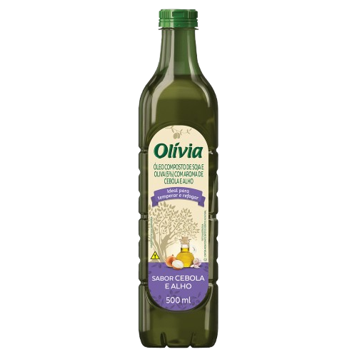 OLEO COMP OLIVIA CEBOLA E ALHO PET 500ML