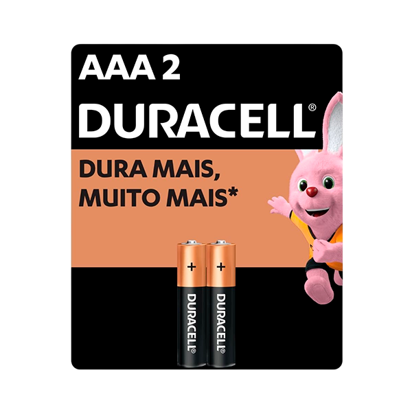 PILHA DURACELL ALCALINA AAA C/02