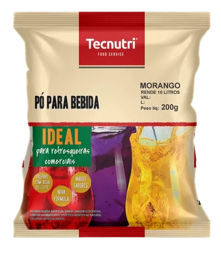 PO TECNUTRI MORANGO 200G RENDE 10L