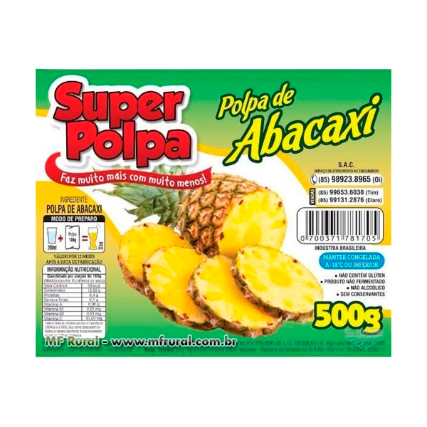 POLPA SUPER POLPA ABACAXI 400G