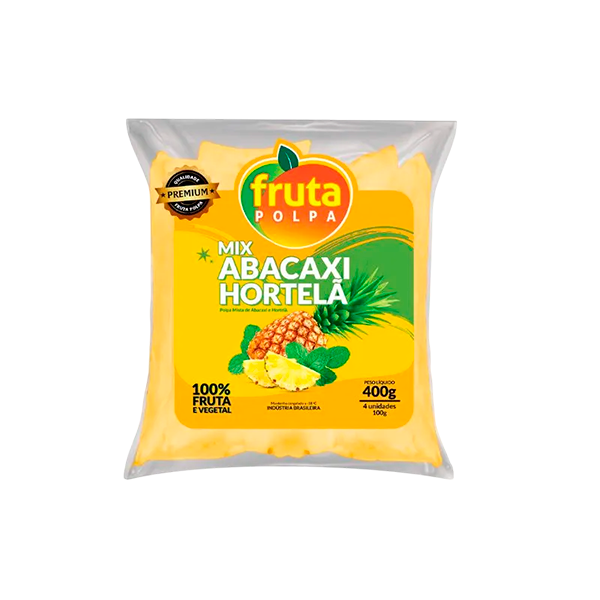 POLPA SUPER POLPA ABACAXI C/HORT 400G