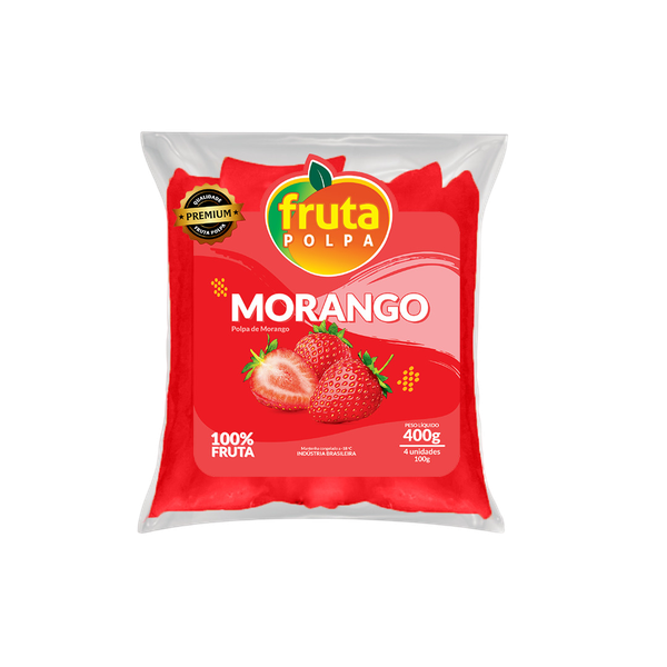 POLPA SUPER POLPA MORANGO 400G
