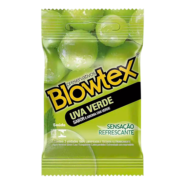 PRESERVATIVOS BLOWTEX C/3 UVA VERDE