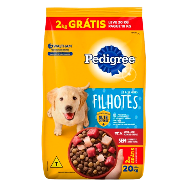 RACAO PEDIGREE FILHOTE 20KG