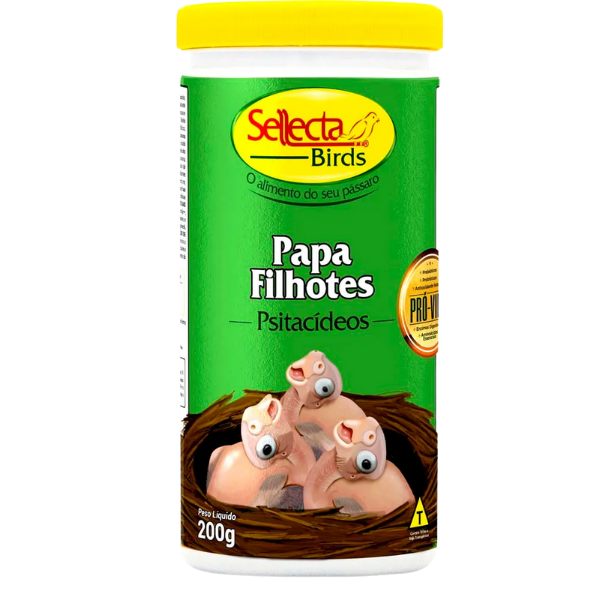RACAO SELLECTA P/FILHOTES PSITAD 200G