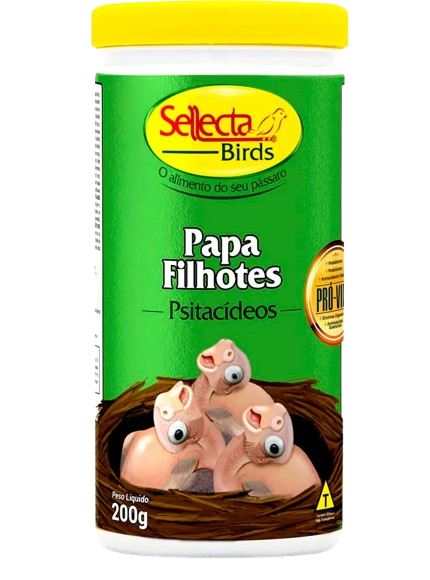 RACAO SELLECTA P/FILHOTES PSITAD 200G