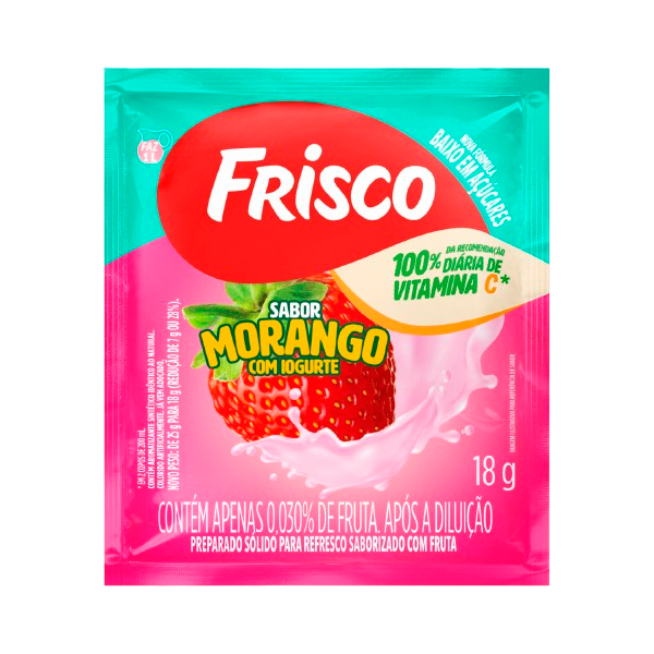 REFRESCO FRISCO 18G MORANGO C/IOGURTE