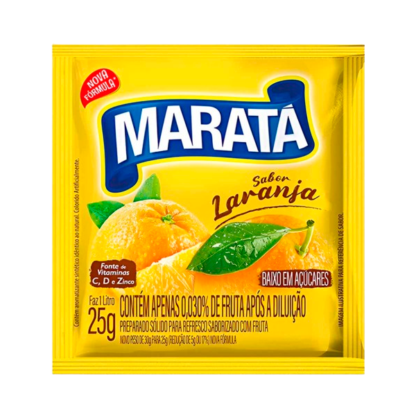 REFRESCO MARATA 25G LARANJA