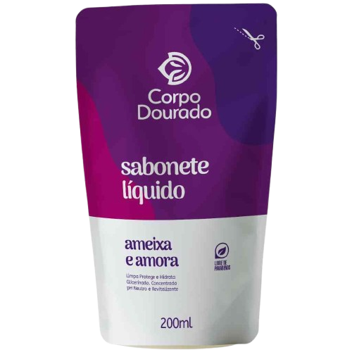 SAB LIQ C.DOURADO 200ML AMOR E AMEIX REF