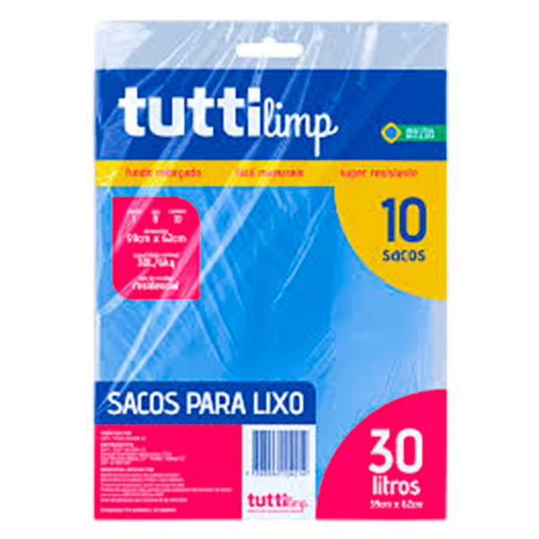 SACO P/LIXO TUTTI 30L C/10