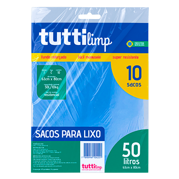 SACO P/LIXO TUTTI 50L C/10