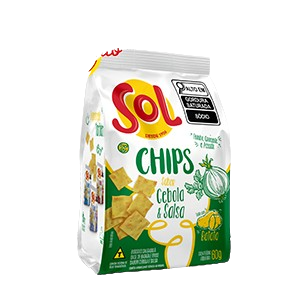 SALG.SOL CHIPS CEBOLA E SALSA 60G