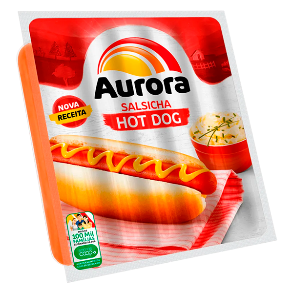 SALSICHA HOT DOG AURORA 500G