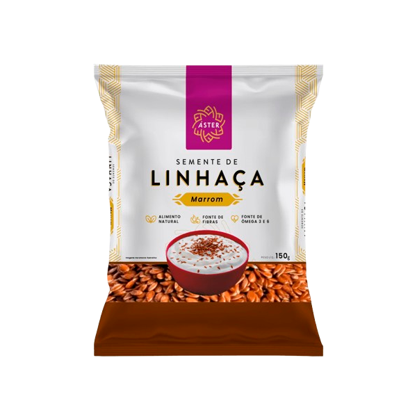 SEMENTE LINHACA ASTER MARROM 150G