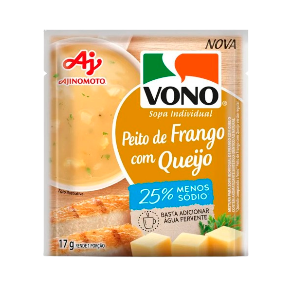 SOPA VONO FRANGO C/QUEIJO SODIO 17G