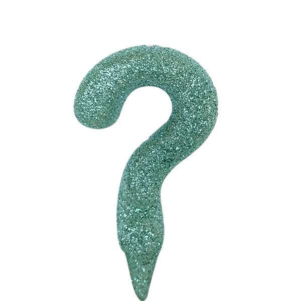 VELA STYLLO GLITTER INTERROGACAO TIFANY