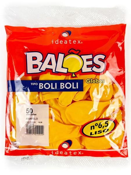 BALAO IDEATEX AMARELO LISO C/50
