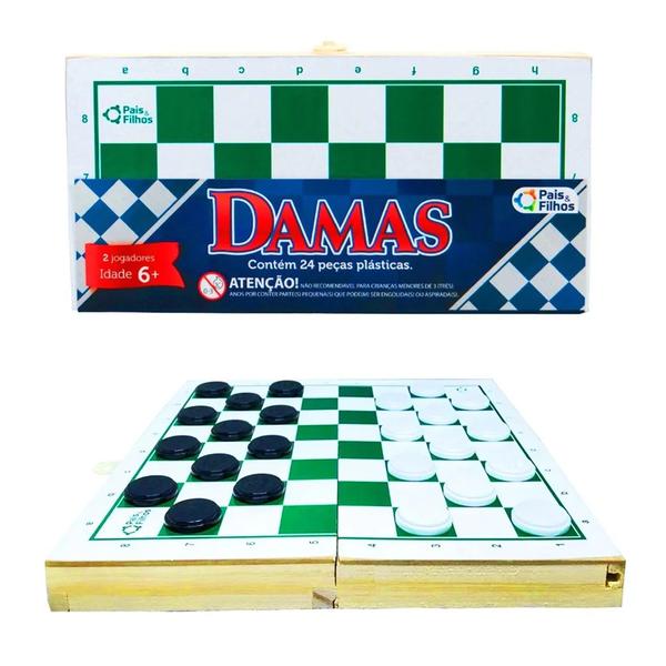 BRINQ JOGO DAMAS 26X26 MADEIRA