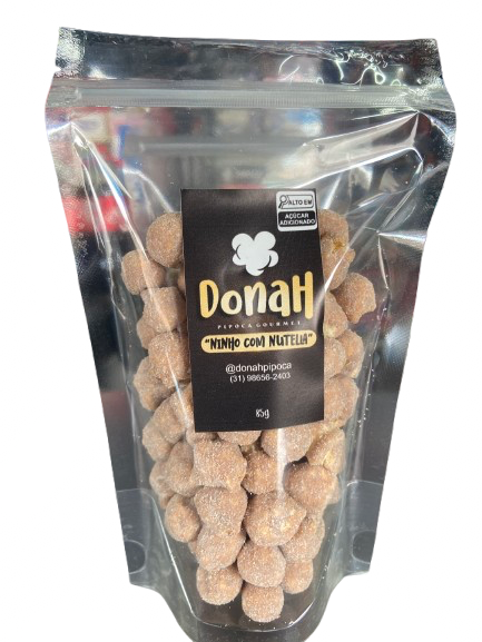 PIPOCA GOURMET NINHO C/ NUTELLA DONAH 85G