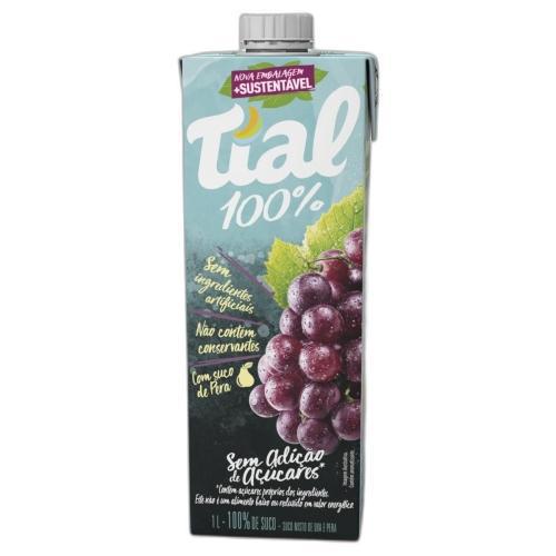 SUCO TIAL 100% UVA E PERA 1L