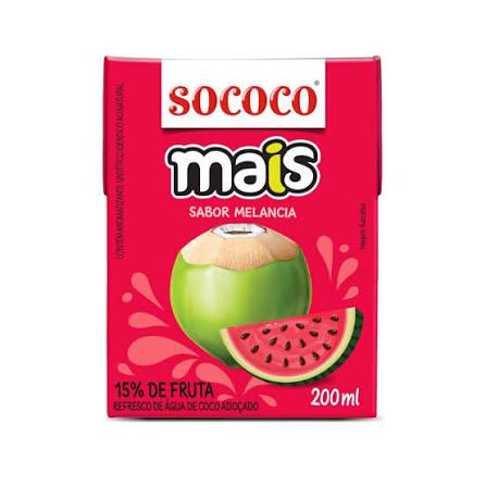 Agua De Coco Sococo Mais Melancia 200ML