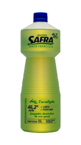ALCOOL SAFRA 46,2 INPM 1L EUCALIPTO