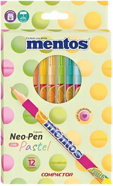 Caneta Hidrográfica Neo Pent Gigante Mentos Cores Pasteis