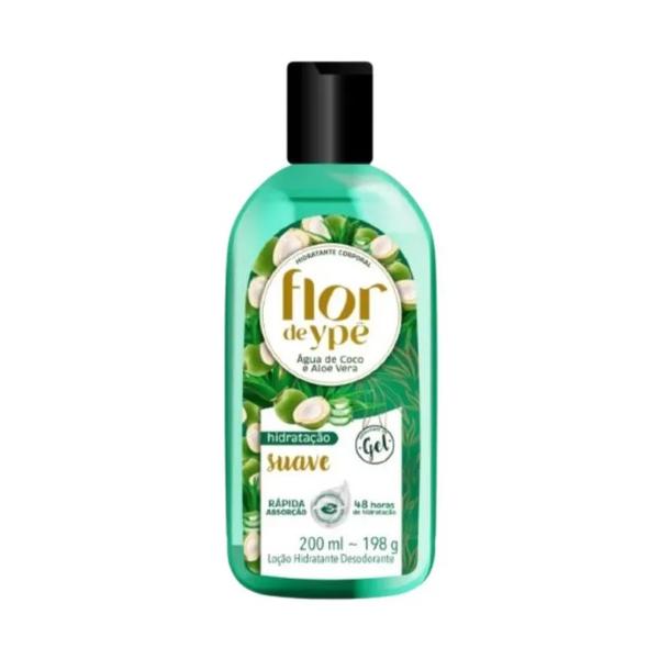 HIDRATANTE FLOR YPE 200ML AGUA DE COCO E ALOE