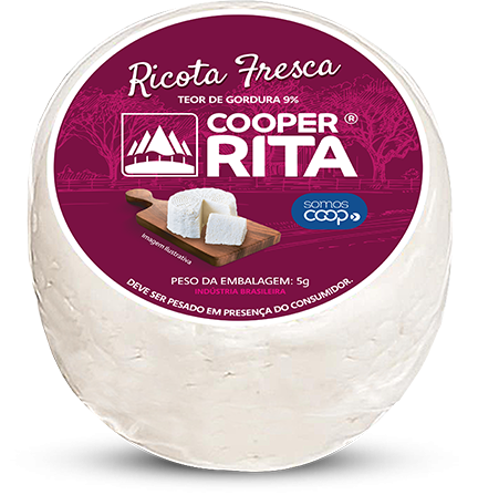 Queijo Cooper Rita Ricota Frescal